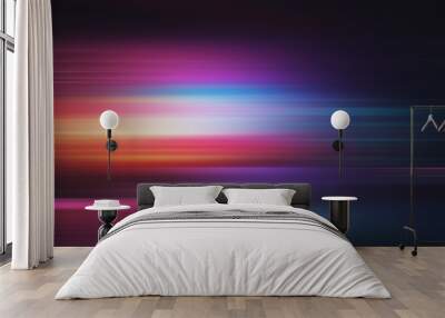 Abstract light effect texture rainbow wallpaper 3D rendering Wall mural