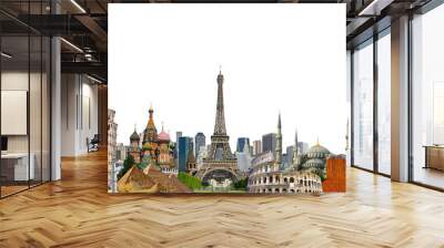 famous landmarks of the world Wall mural