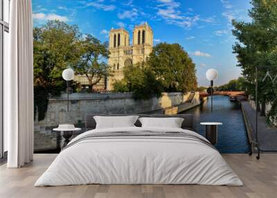 Notre Dame de Paris Panorama - Paris - France Wall mural