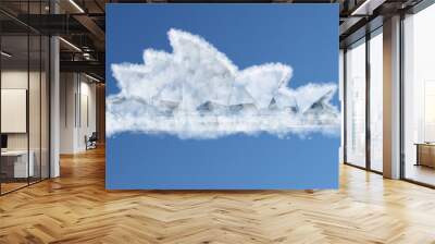 Travel the world clouds concept: Australia Wall mural