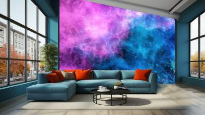 Space Abstract Galaxy art Banner. Vector design. Wall mural