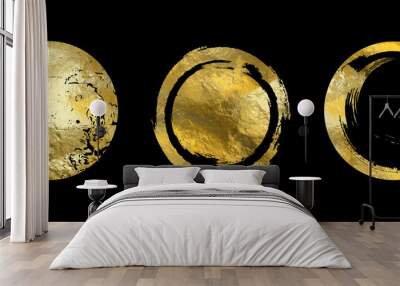 Vector gold frame Wall mural