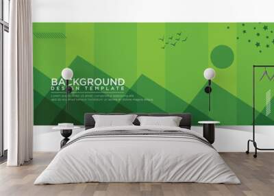 background night scenery green design template Wall mural