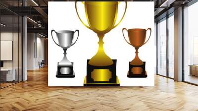 Trophies winner background Wall mural