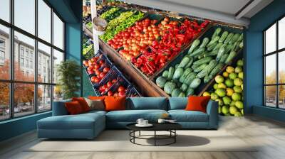 grocery market fruits vegetabes greece Wall mural