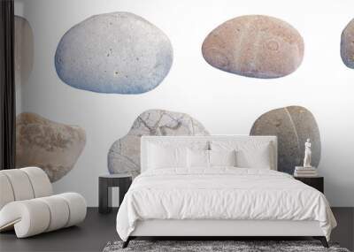 rock rocks sea pebbles  rocks isolated for background Wall mural