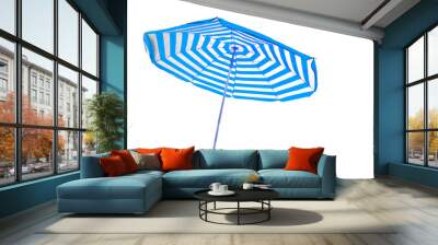 umbrella for sea and sun protection isolated for background Wall mural