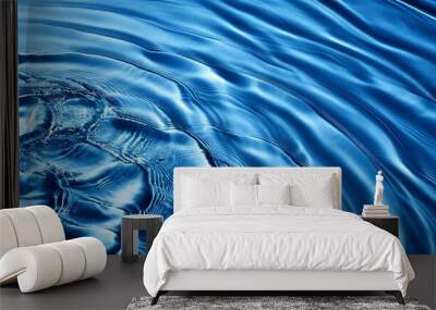 blue rippled water texture background Wall mural