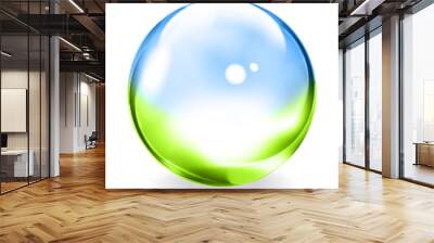 Clear glass ball Wall mural