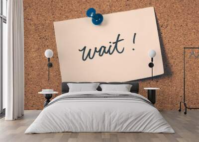 wait Wall mural