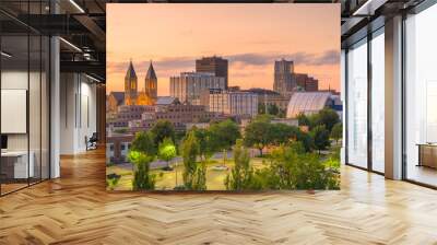 Akron, Ohio, USA Town Skyline Wall mural