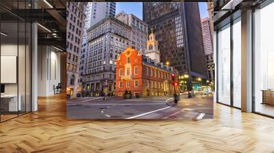 Boston Massachusetts Cityscape Wall mural