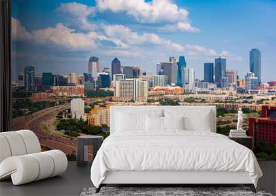 Dallas, Texas, USA Downtown Skyline Wall mural