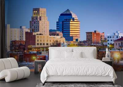 Durham, North Carolina Skyline Wall mural