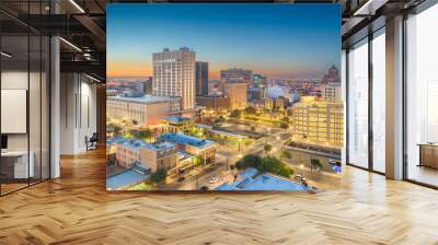 El Paso, Texas, USA Downtown Skyline Wall mural