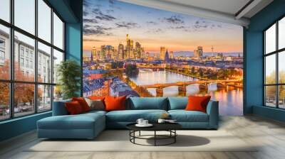 Frankfurt, Germany Skyline Wall mural