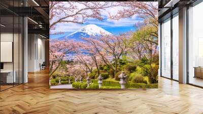 Fuji Mountain in Spring Wall mural