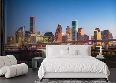 Houston, Texas, USA City Skyline Wall mural