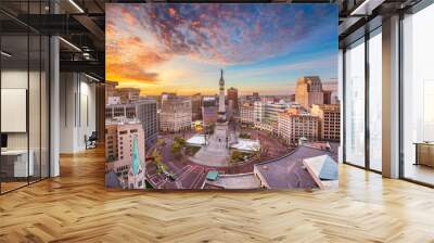 Indianapolis, Indiana, USA Skyline Wall mural