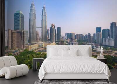 Kuala Lumpur, Malaysia City Center skyline. Wall mural