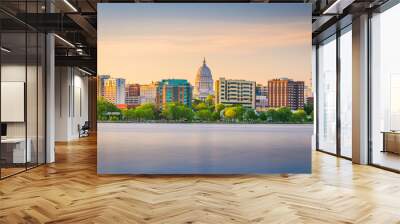 Madison, Wisconsin, USA downtown skyline Wall mural