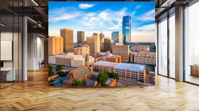 Oklahoma City, Oklahoma, USA Skyline Wall mural