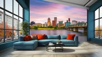 Portland, Oregon, USA Skyline Wall mural