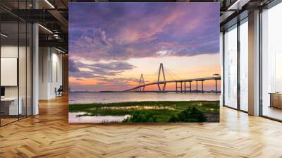 Ravenel Bridge in Charleston Wall mural