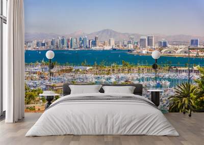 San Diego, California, USA Cityscape Wall mural