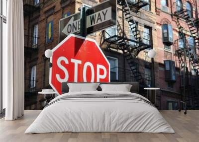 Stop Sign Wall mural