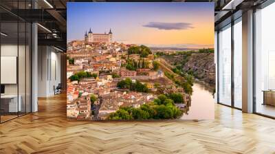 toledo, spain old city over the tagus river Wall mural