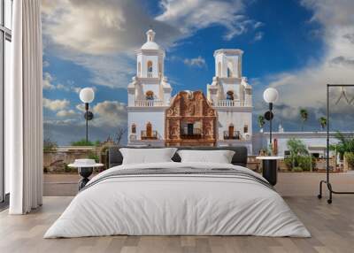 Tucson, Arizona, USA at historic  Mission San Xavier del Bac Wall mural