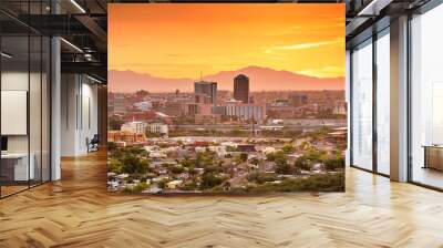 Tucson, Arizona, USA Skyline Wall mural