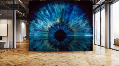 eye shape art structure Wall mural