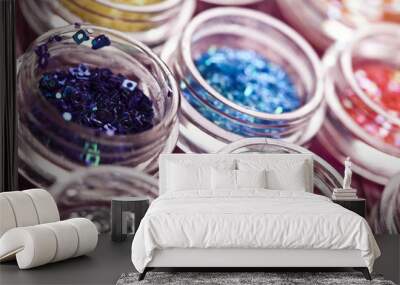 Crushed shiny makeup brocade Wall mural