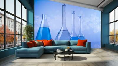 Glassware, Laboratory beakers,Science experiment Wall mural