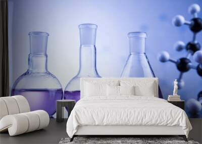 Laboratory glass, Chemistry science concept Wall mural