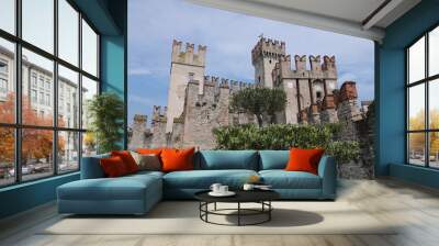 Scaglierburg in Sirmione, Gardasee Wall mural