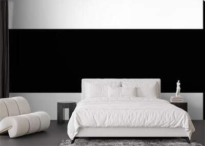 Vector illustration of a black arrow pointing both sides, right and left Wall mural