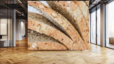 Sliced Multi Grain Bread closeup Wall mural