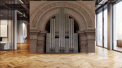 A close-up of the organ from the Fatima basilica - Portugal Wall mural