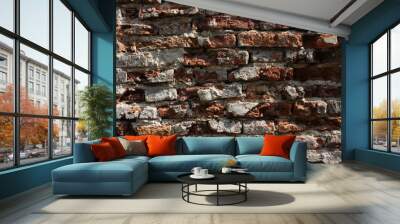 stone brick wall. Wall mural