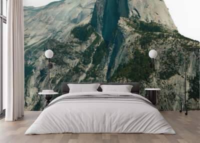 Majestic View of Dome Peak on Transparent Background Wall mural