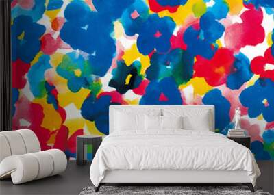 flower pattern texture print,repeat design pattern for textile printing factory Wall mural