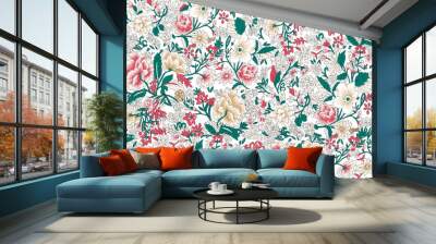 flower pattern texture print,repeat design pattern for textile printing factory Wall mural