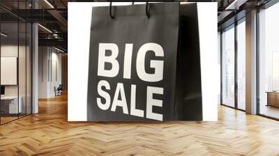 big sale black shopping bag Wall mural