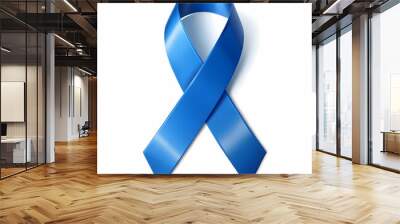 blue ribbon World Prostate Cancer Day Wall mural