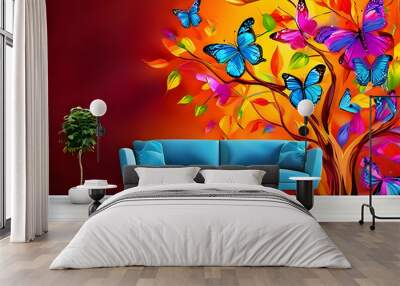 modern living interior Wall mural