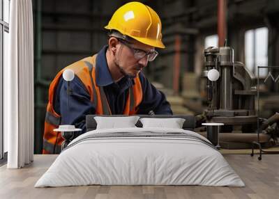 worker in warehouse Wall mural