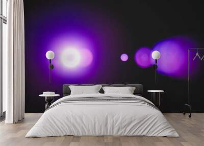 light diffraction circle purple eye flare flash Wall mural